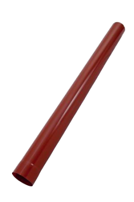 Детальное фото труба водосточная, сталь, d-100 мм, красный, l-1 м, aquasystem