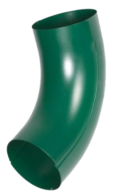 Детальное фото колено трубы универсальное 72 гр., сталь, d-90 мм, зеленый, aquasystem